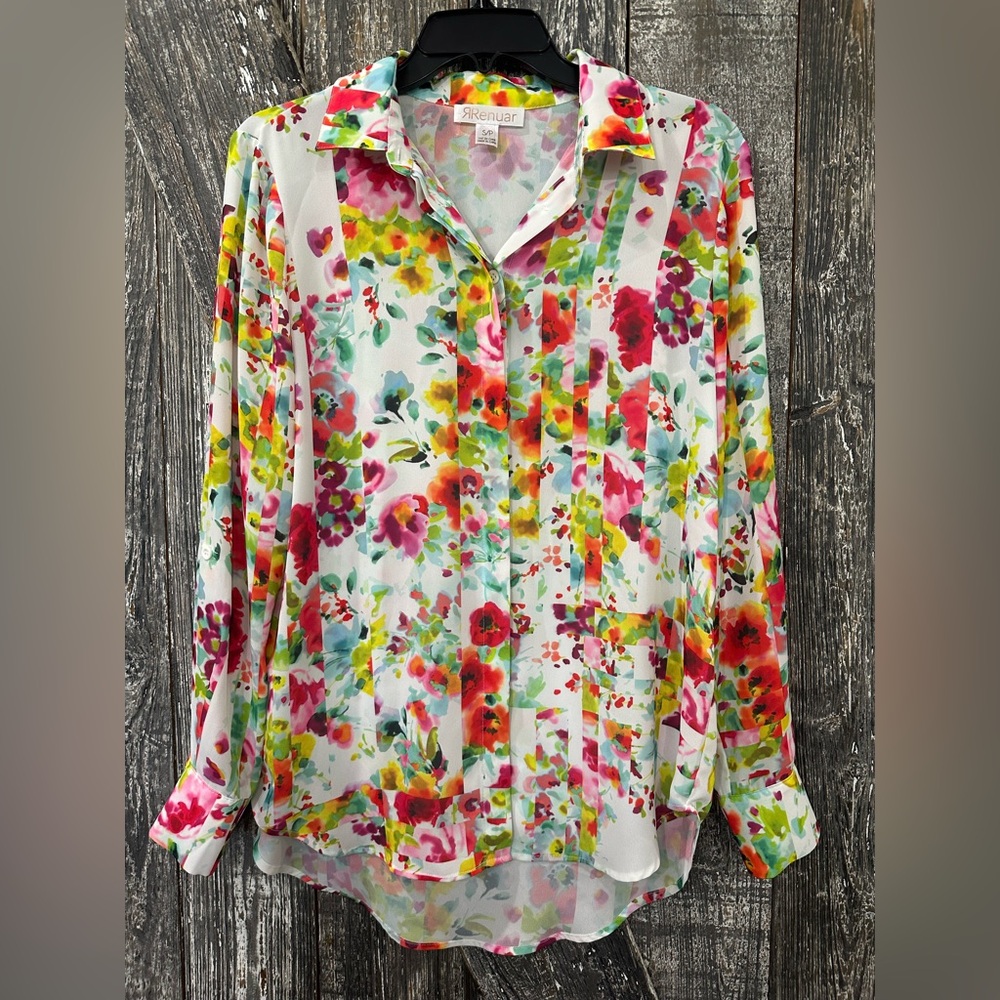 Renuar Floral Blouse - Multicolor
